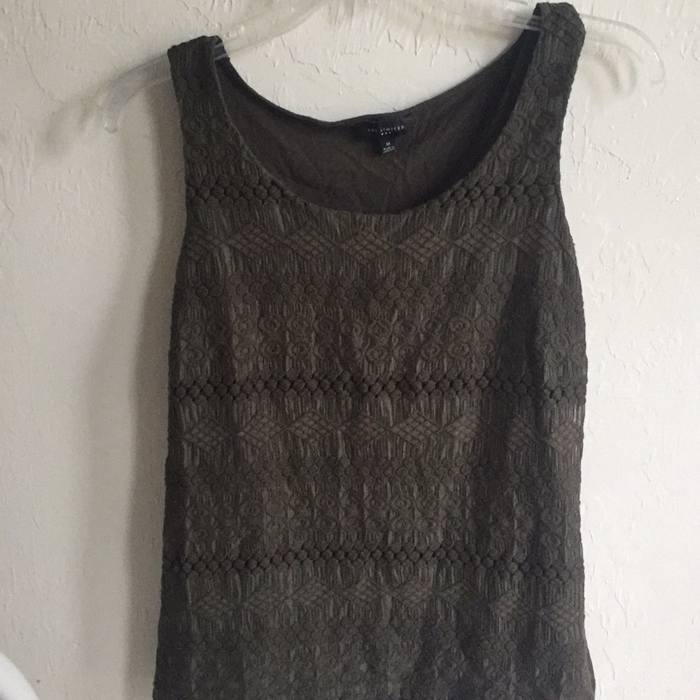 Green tank top  with design
